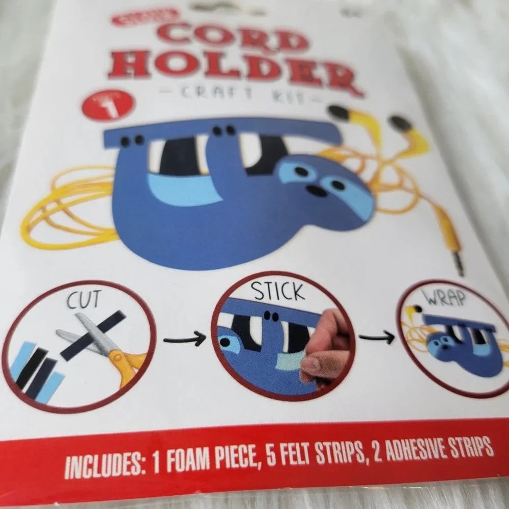 Sloth Cord Holder Craft Kit